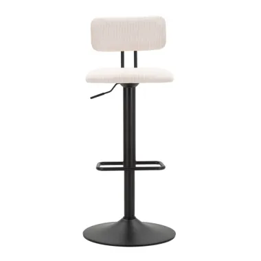 Stołek barowy LIGHT Biały 41x47,5x85-106,5 cm (siedzenie 61-83 cm)
 Zestaw 2 szt